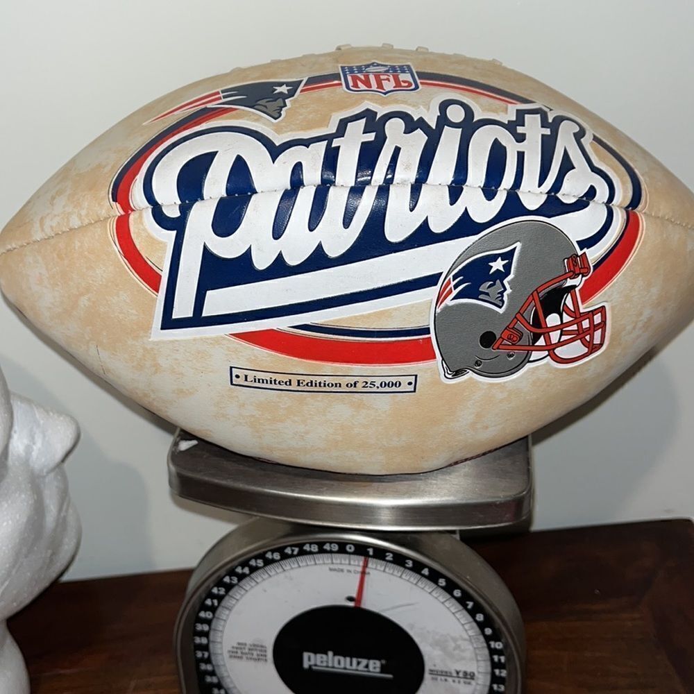 New England Patriots Helmet Ltd Edition Collector 25,000 Blended NFL football